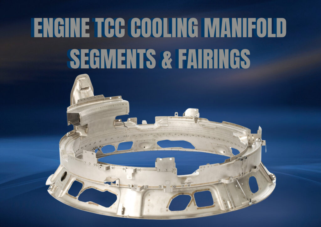 Engine TCC cooling manifold segments and fairings