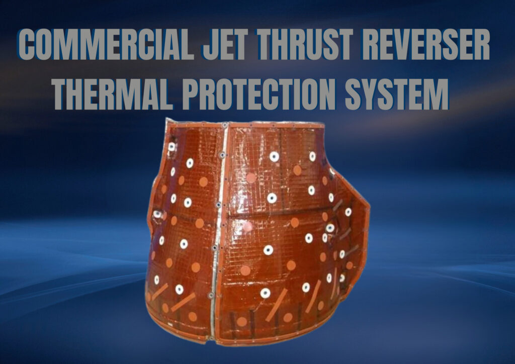 Commercial jet thrust reverser thermal protection system